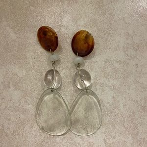 Lucite Statement Earrings